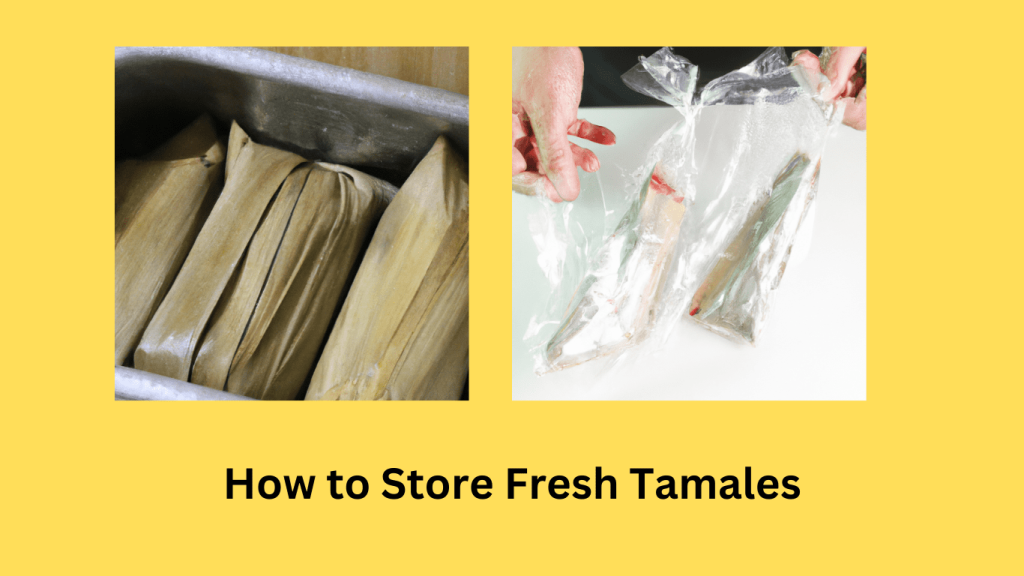 cool down and wrap the tamales